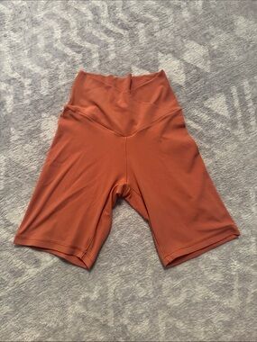 Aerie Offline High-Rise Rust Orange Bike Shorts - Size Small